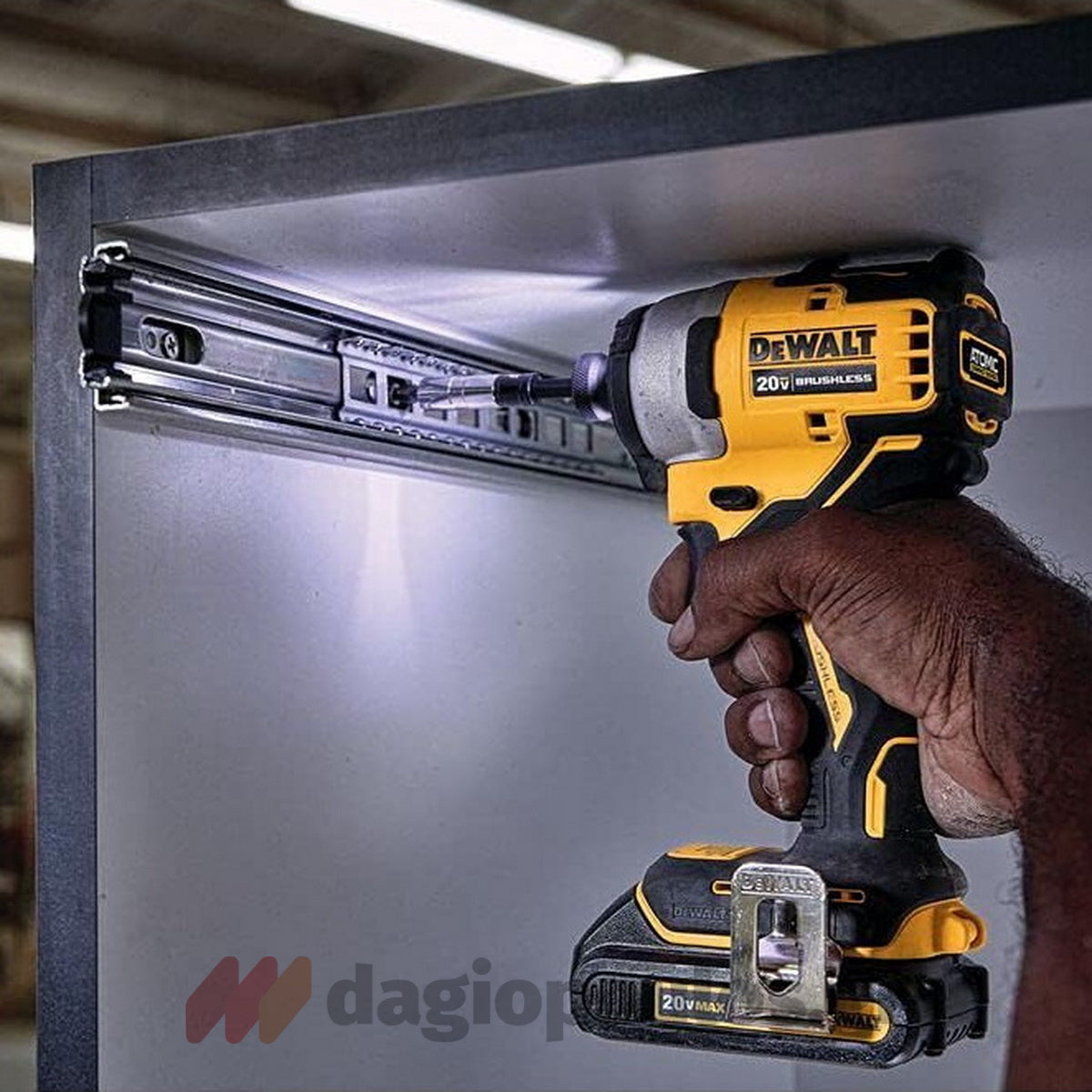 DeWalt DCF809D2T-QW Brushless Παλμικό Κατσαβίδι Μπαταρίας 18V Li-Ion Με 2 Μπαταρίες 2.0Ah & Βαλίτσα T-Stak
