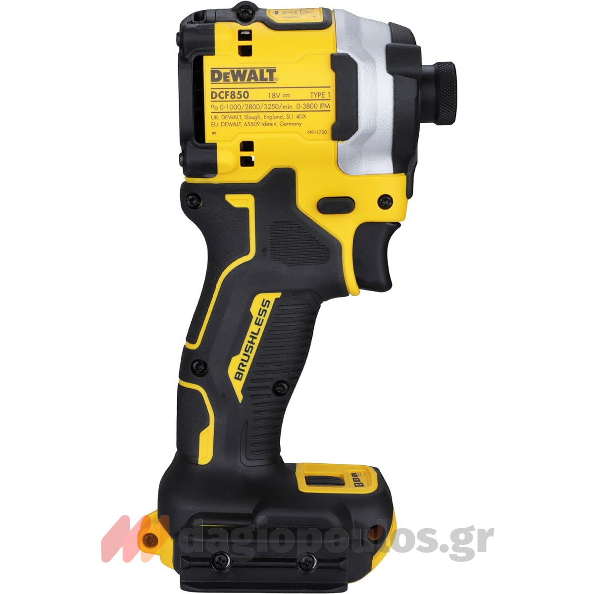 DeWalt DCF850N-XJ Brushless Παλμικό Κατσαβίδι Μπαταρίας 18V Li-Ion SOLO