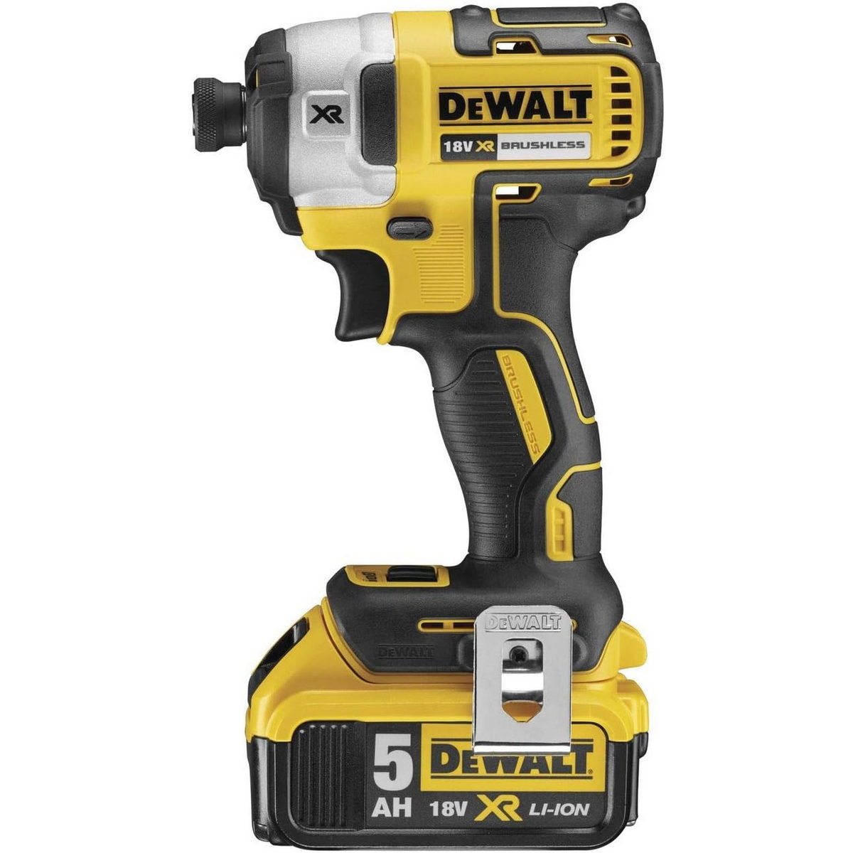 DeWalt DCK500P3T-QW Brushless Συλλογή Κρουστ.Δραπαν/δου, Παλμικού Κατσαβιδιού, Δισκοπριονου, Φακού 3 Μπατ.5.0Ah, Φορτιστής, 2 Βαλίτσες