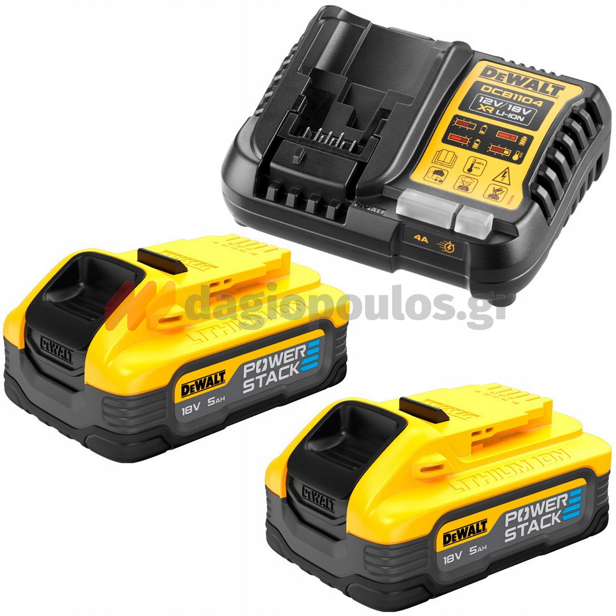 DeWalt DCF921H2T-QW Brushless Μπουλονόκλειδο Μπαταρίας 18V Li-Ion 1/2" 612Nm Με 2 Μπαταρίες 5.0Ah Powerstack & Βαλίτσα T-Stak