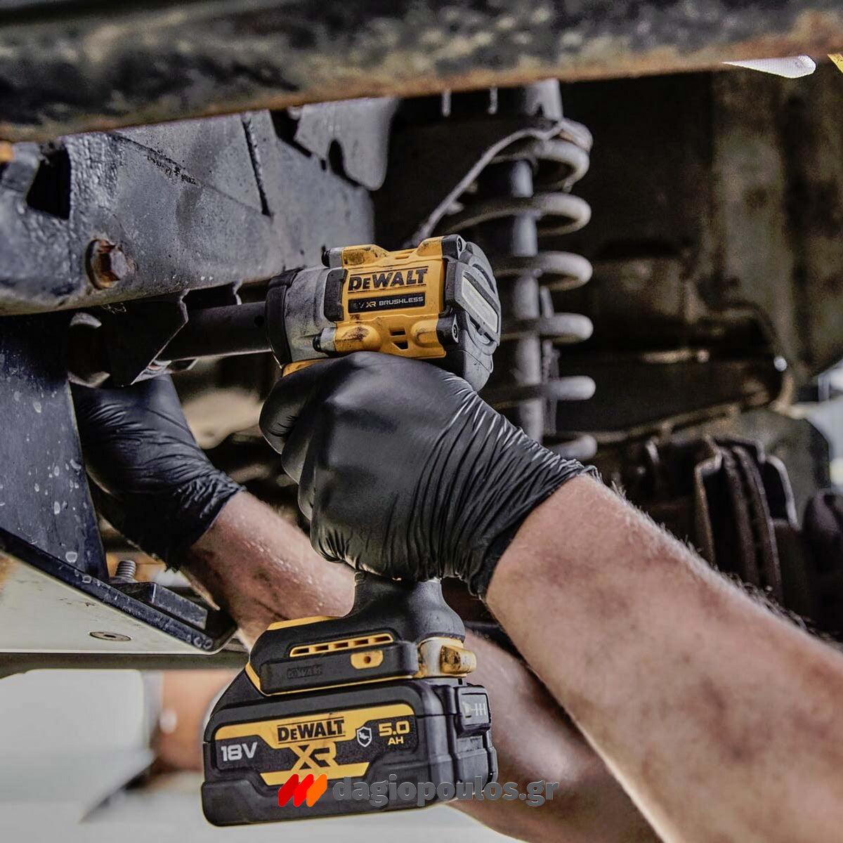 DeWalt DCF921H2T-QW Brushless Μπουλονόκλειδο Μπαταρίας 18V Li-Ion 1/2" 612Nm Με 2 Μπαταρίες 5.0Ah Powerstack & Βαλίτσα T-Stak