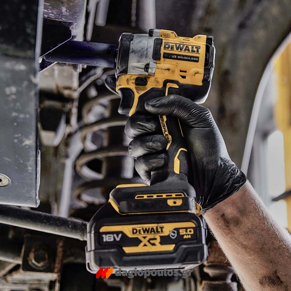 DeWalt DCF921H2T-QW Brushless Μπουλονόκλειδο Μπαταρίας 18V Li-Ion 1/2" 612Nm Με 2 Μπαταρίες 5.0Ah Powerstack & Βαλίτσα T-Stak