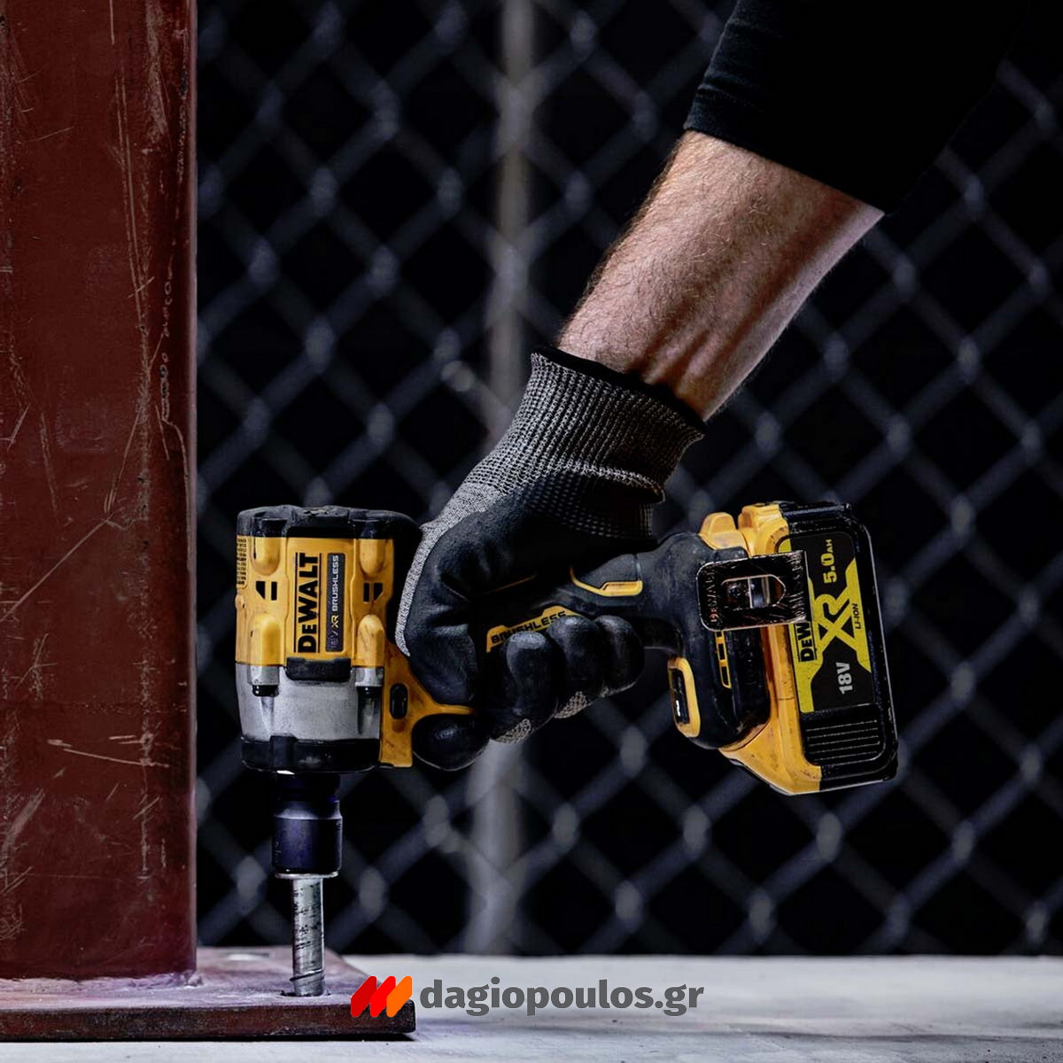 DeWalt DCF921H2T-QW Brushless Μπουλονόκλειδο Μπαταρίας 18V Li-Ion 1/2" 612Nm Με 2 Μπαταρίες 5.0Ah Powerstack & Βαλίτσα T-Stak