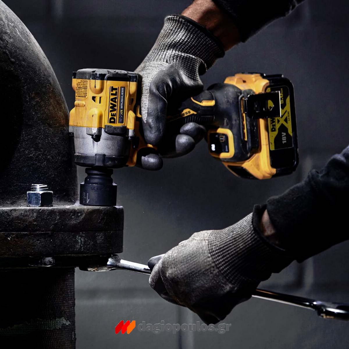 DeWalt DCF921NT-XJ Brushless Μπουλονόκλειδο Μπαταρίας 18V Li-Ion 1/2" 612Nm SOLO & Βαλίτσα T-Stak