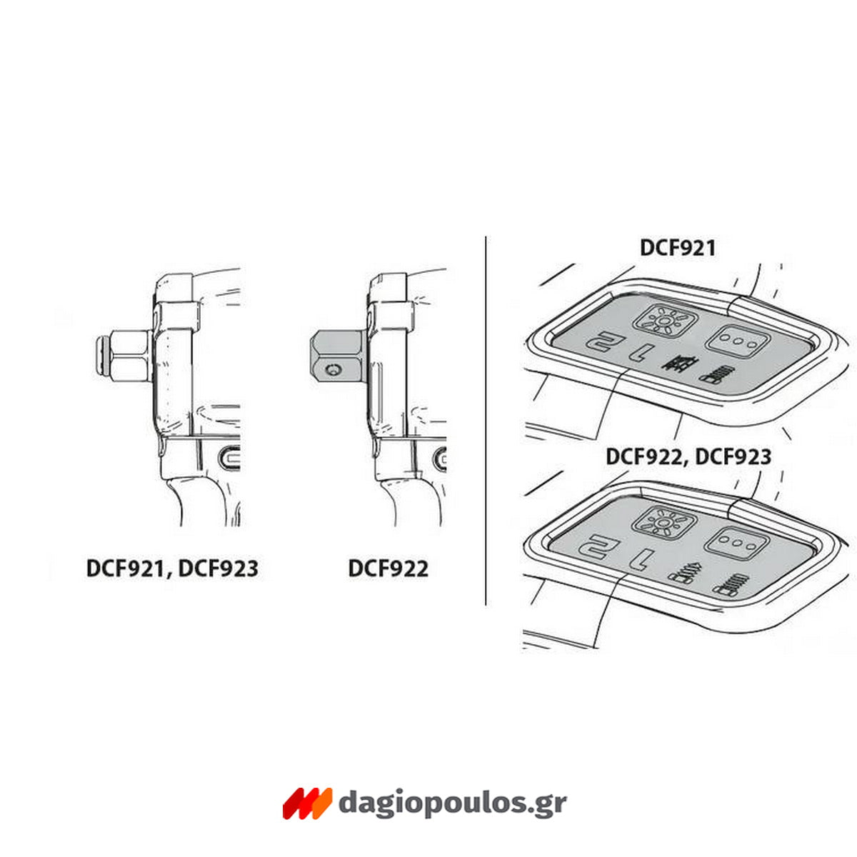 DeWalt DCF922NT Brushless Μπουλονόκλειδο Μπαταρίας 18V Li-Ion 1/2" SOLO Με Βαλίτσα T-Stak