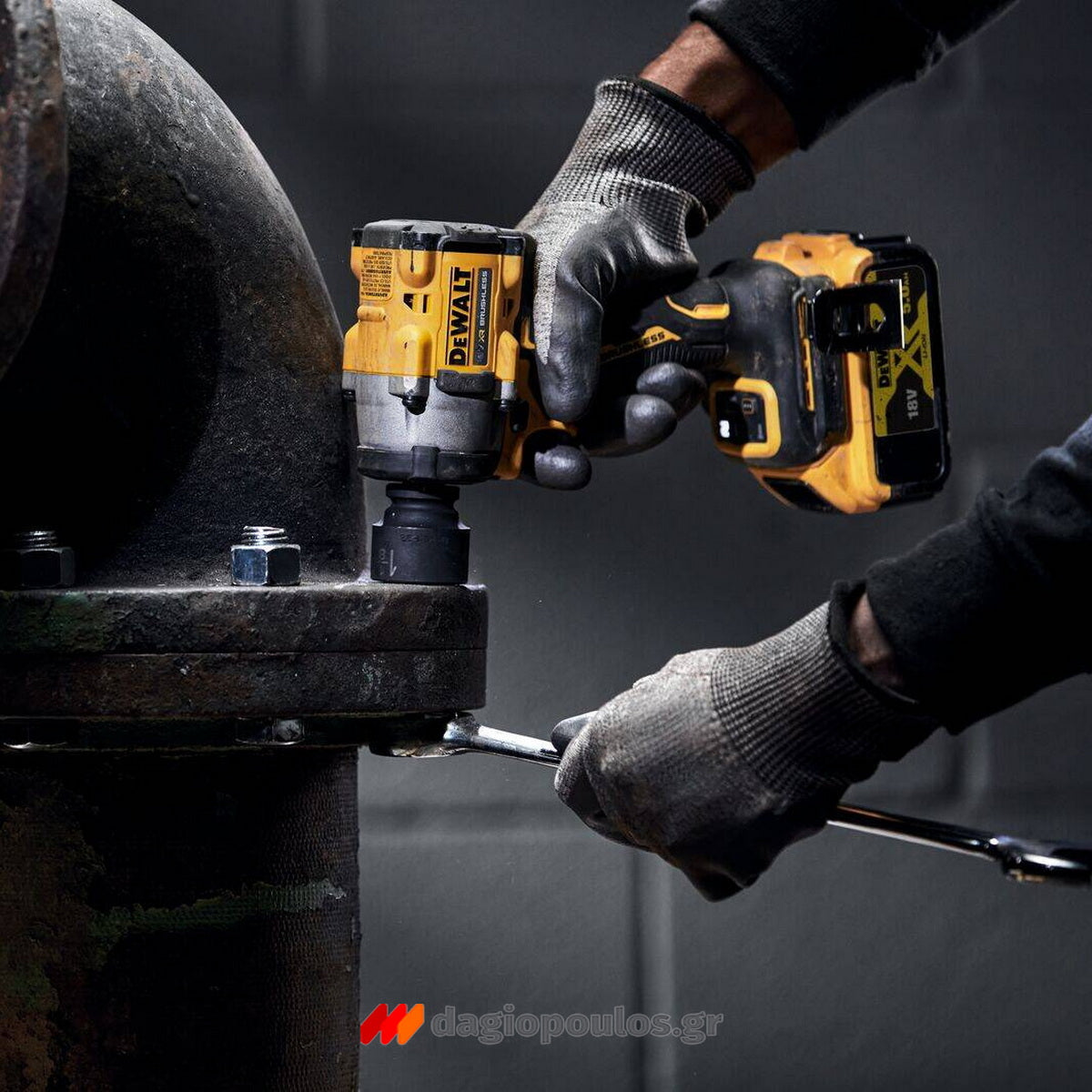 DeWalt DCF922NT Brushless Μπουλονόκλειδο Μπαταρίας 18V Li-Ion 1/2" SOLO Με Βαλίτσα T-Stak