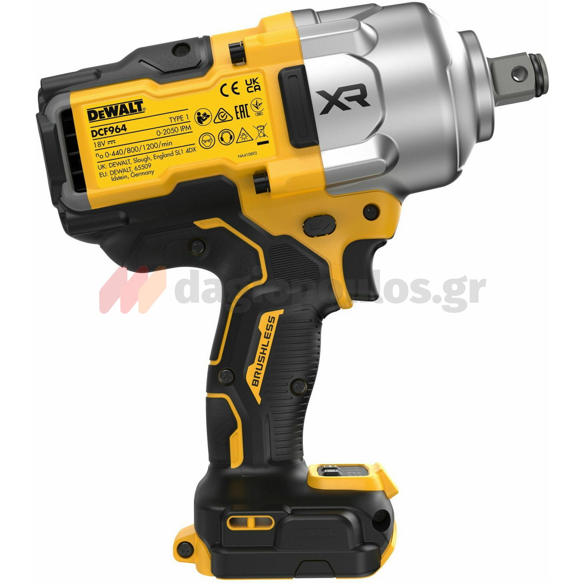 DeWalt DCF964N-XJ Brushless Μπουλονόκλειδο Μπαταρίας 18V Li-Ion XR 3/4"SOLO