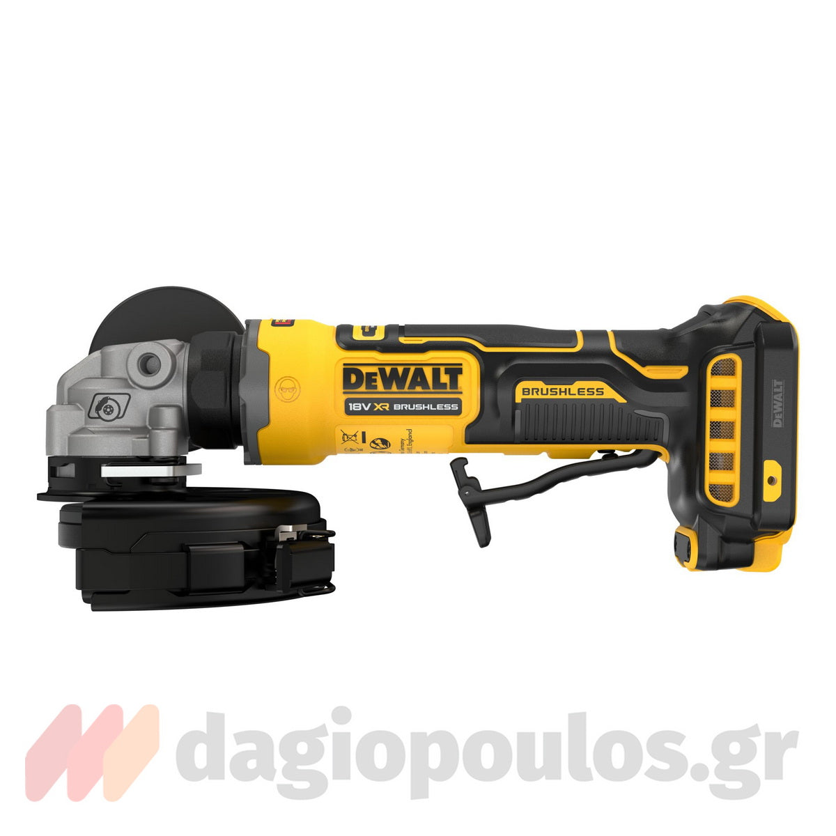 DeWalt DCG404N-XJ Brushless Γωνιακός Τρόχος Μπαταρίας 125mm 18V Li-Ion SOLO