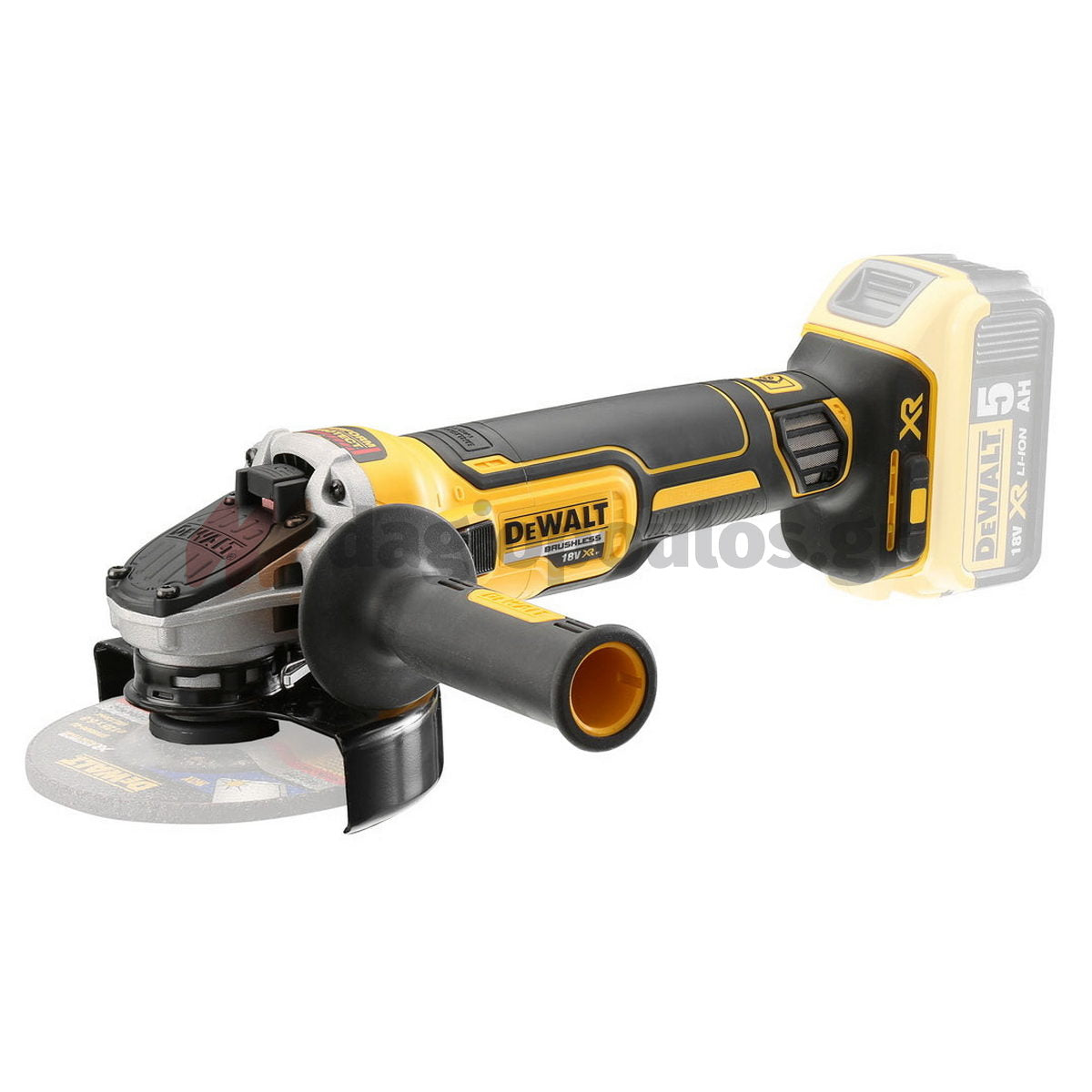 DeWalt DCG405N-XJ Brushless Γωνιακός Τροχός Μπαταρίας 18V Li-Ion XR 125mm SOLO