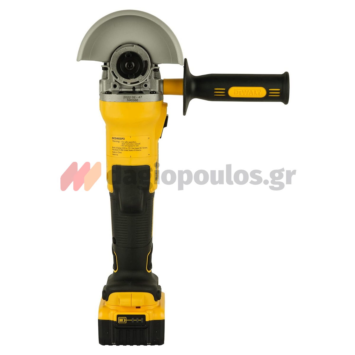 DeWalt DCG405P2-QW Brushless Γωνιακός Τροχός Μπαταρίας 18V Li-Ion 125mm Με 2 Μπαταρίες 5.0Ah & Βαλίτσα T-Stak