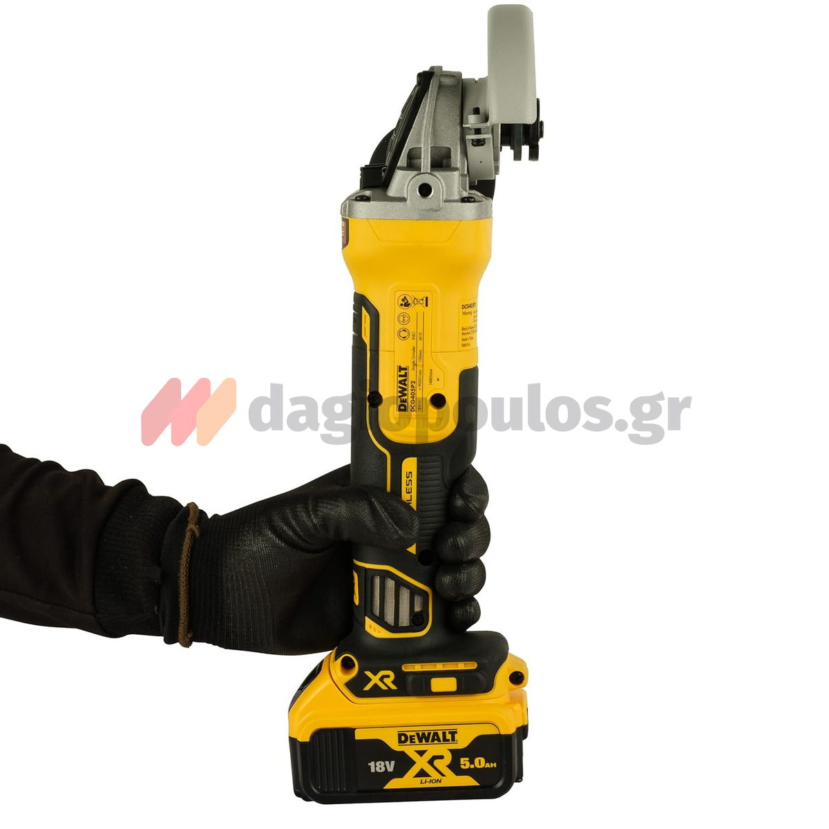 DeWalt DCG405P2-QW Brushless Γωνιακός Τροχός Μπαταρίας 18V Li-Ion 125mm Με 2 Μπαταρίες 5.0Ah & Βαλίτσα T-Stak
