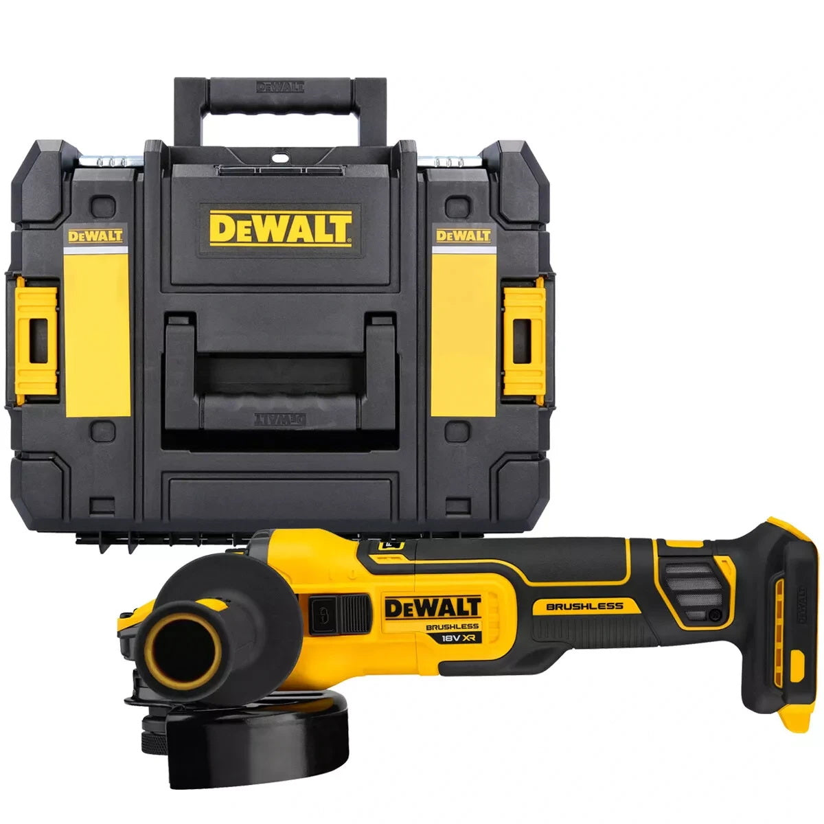DeWalt DCG409VSNT-XJ Brushless Γωνιακός Τροχός Μπαταρίας 18V Li-Ion 125mm Με Βαλίτσα T-Stak SOLO ΡΥΘΜΙΖΟΜΕΝΟΣ