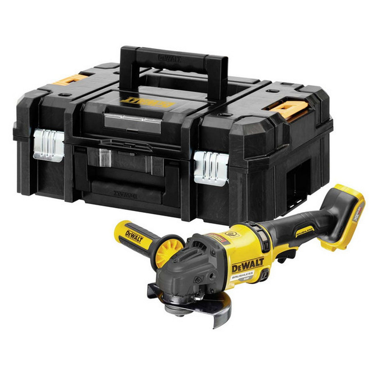 DeWalt DCG418NT-XJ Brushless Γωνιακός Τροχός Μπαταρίας Μπαταρίας 54V Li-Ion 125mm SOLO Με Βαλίτσα T-Stak