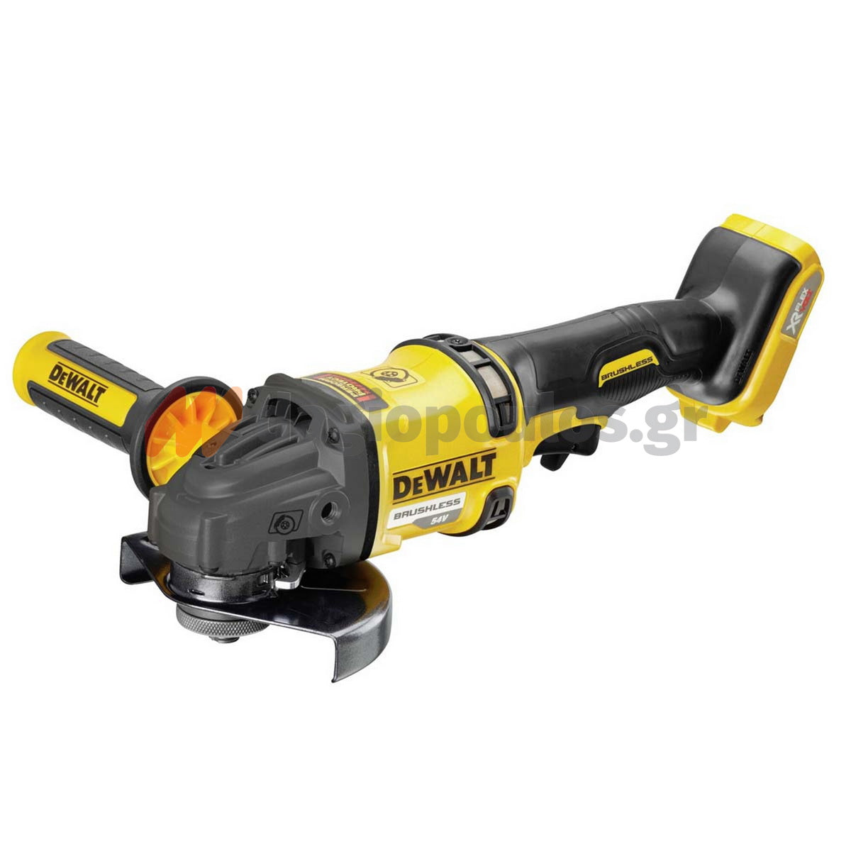 DeWalt DCG418NT-XJ Brushless Γωνιακός Τροχός Μπαταρίας Μπαταρίας 54V Li-Ion 125mm SOLO Με Βαλίτσα T-Stak