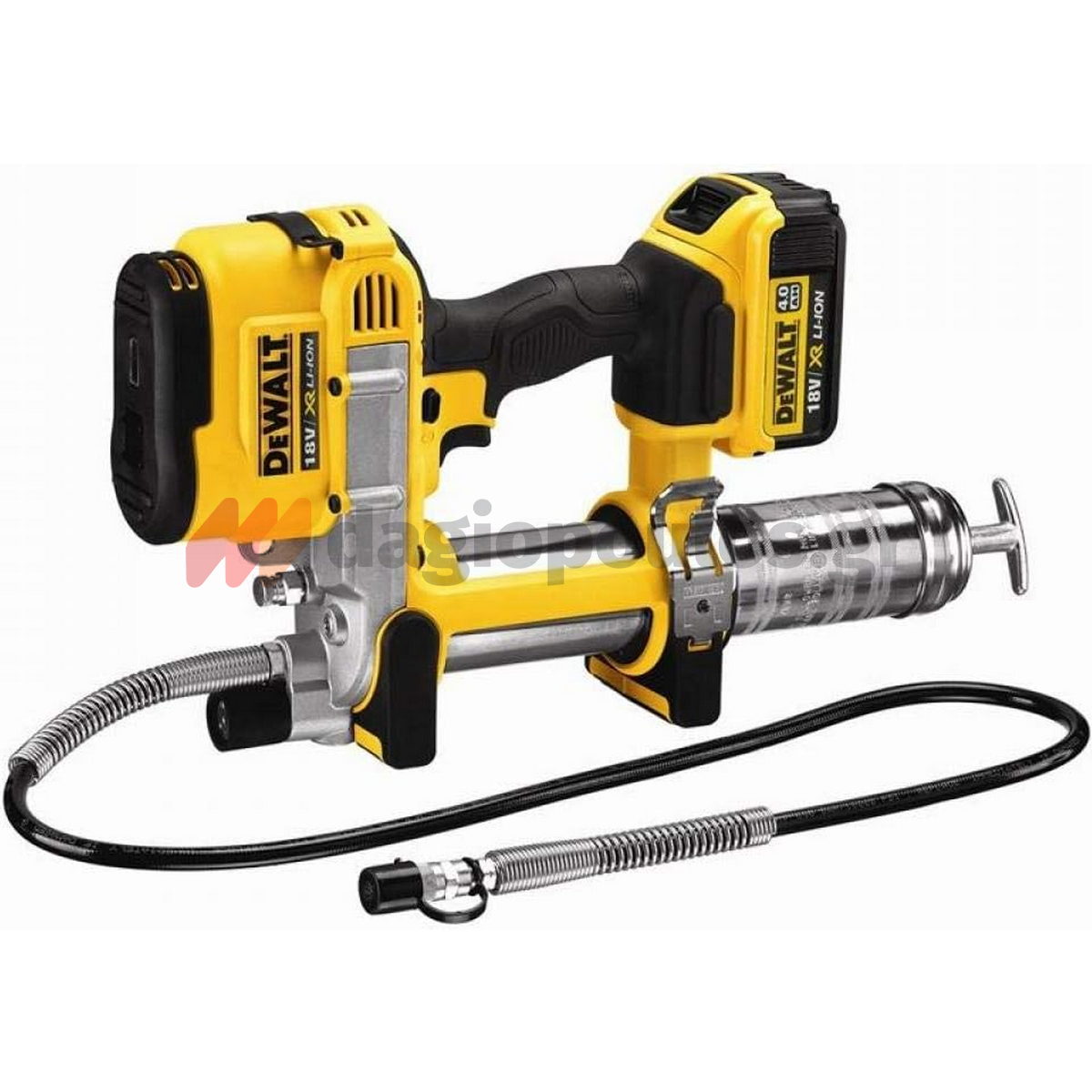 DeWalt DCGG571M1-GB Επαγγελματικός Γρασαδόρος Μπαταρίας 18V Li-Ion Με Μπαταρία 4.0 Ah - Βαλίτσα