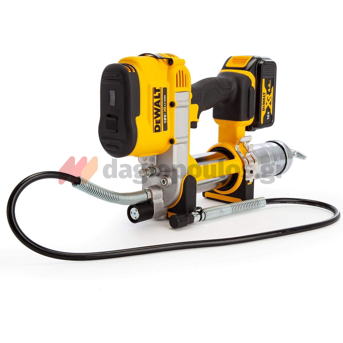 DeWalt DCGG571M1-GB Επαγγελματικός Γρασαδόρος Μπαταρίας 18V Li-Ion Με Μπαταρία 4.0 Ah - Βαλίτσα