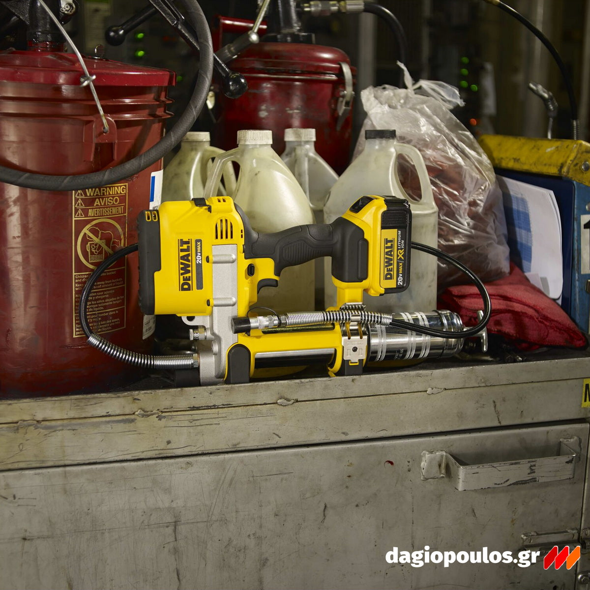 DeWalt DCGG571M1-GB Επαγγελματικός Γρασαδόρος Μπαταρίας 18V Li-Ion Με Μπαταρία 4.0 Ah - Βαλίτσα