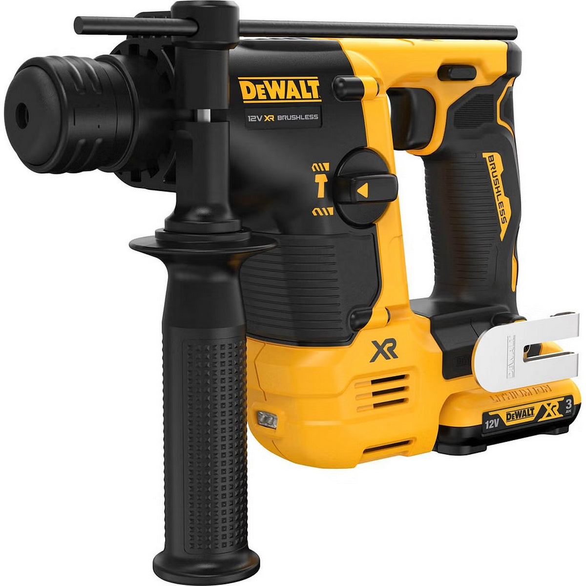 DeWalt DCH072L2-QW SDS Plus Brushless Σκαπτικό Πνευματικό Πιστολέτο 12V Li-Ion 1.7kgr 1.1J Με 2 Μπαταρίες 3.0Ah & Βαλίτσα T-Stak