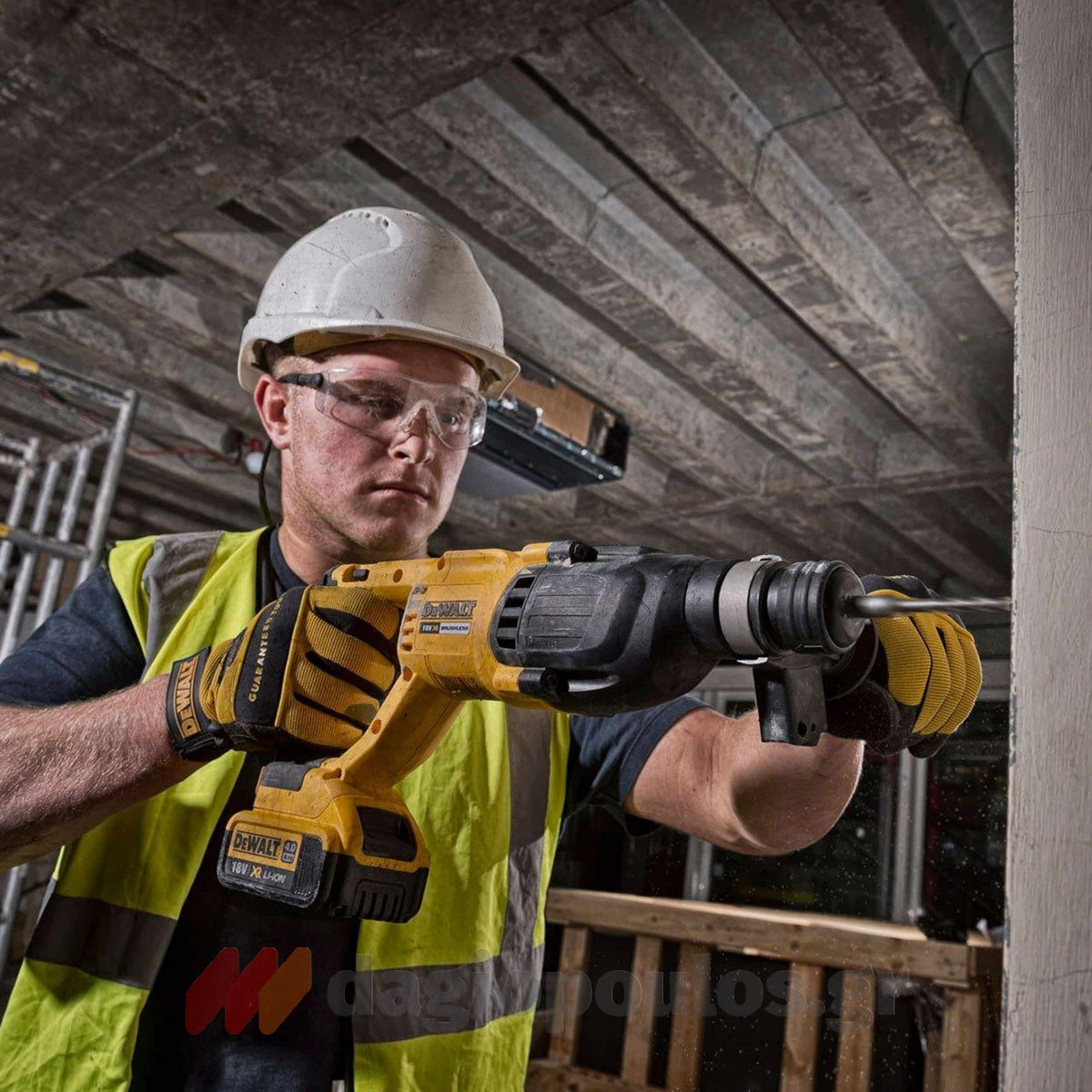 Dewalt DCH133M1-QW SDS Plus Πνευματικό Περιστροφικό Πιστολέτο Μπαταρίας 18V Li-Ion 2.6J 2.3Kgr Με Μπαταρία 4.0Ah - Βαλίτσα T-Stak