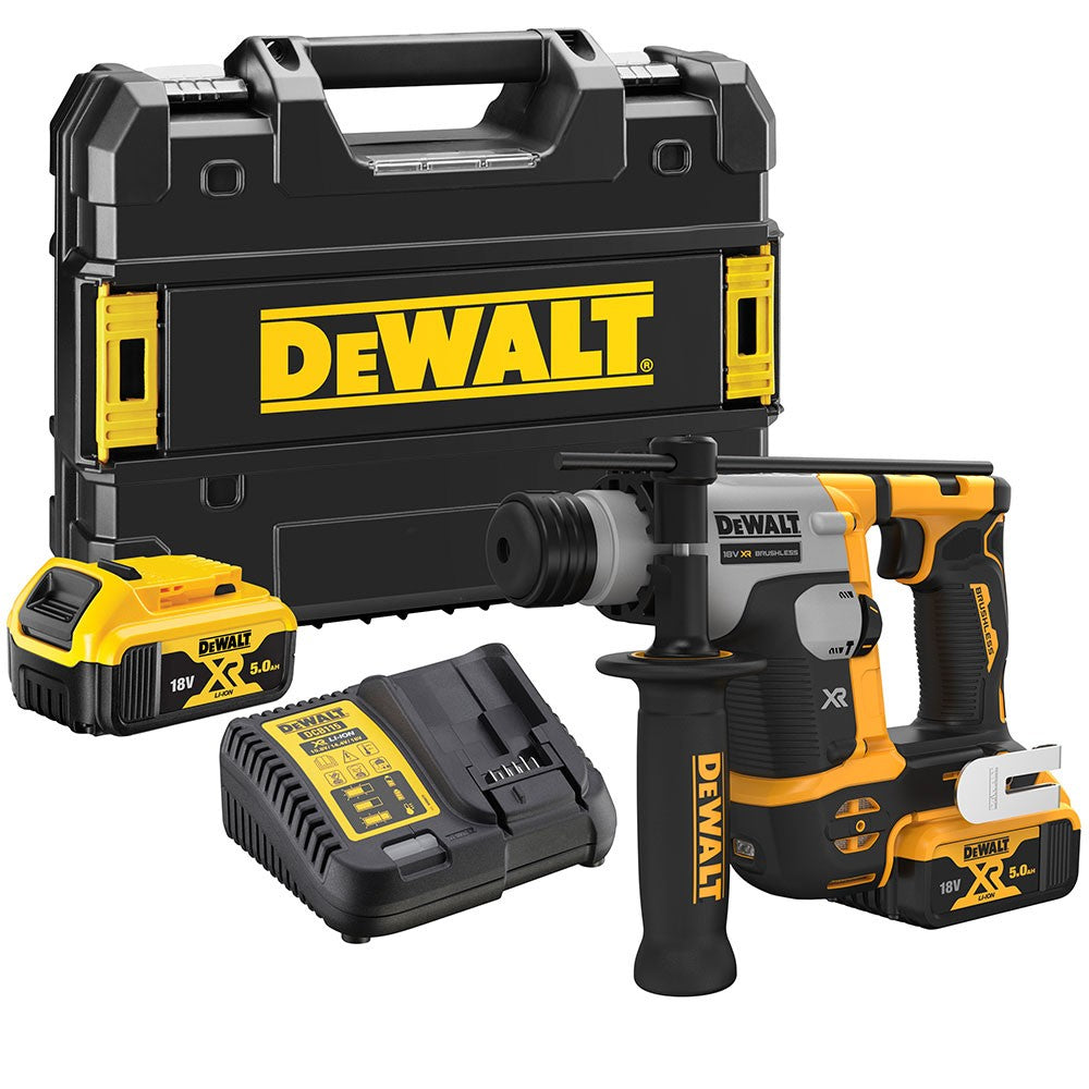 DeWalt DCH172P2 SDS Plus Brushless Πνευματικό Περιστροφικό Σκαπτικό Πιστολέτο 18V Li-Ion 1.4J 1.8kgr Με 2 Μπαταρίες 5.0Ah & Βαλίτσα T-Stak