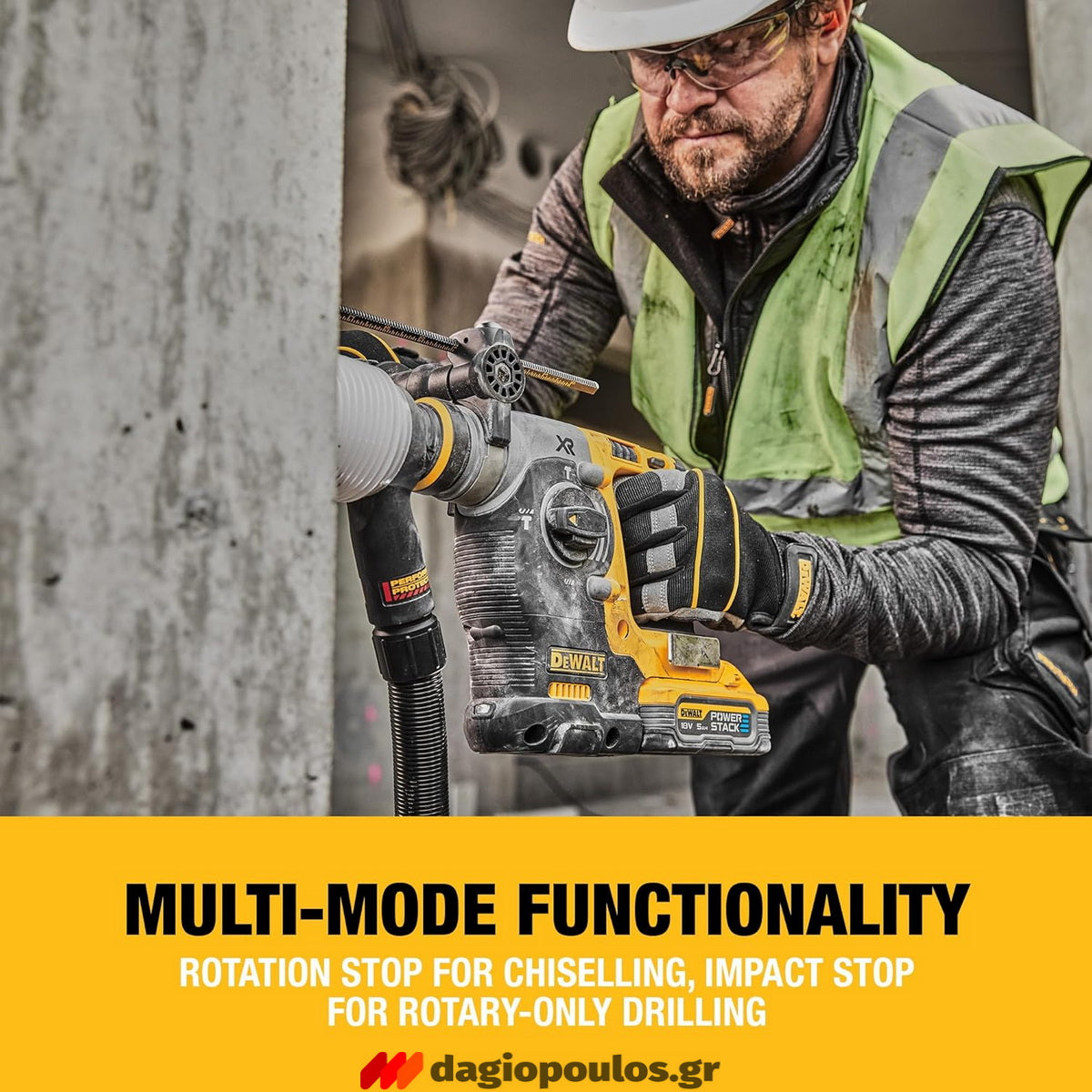 DeWalt DCH273N-XJ SDS Plus Brushless Σκαπτικό Περιστροφικό Πνευματικό Πιστολέτο 18V Li-Ion SOLO