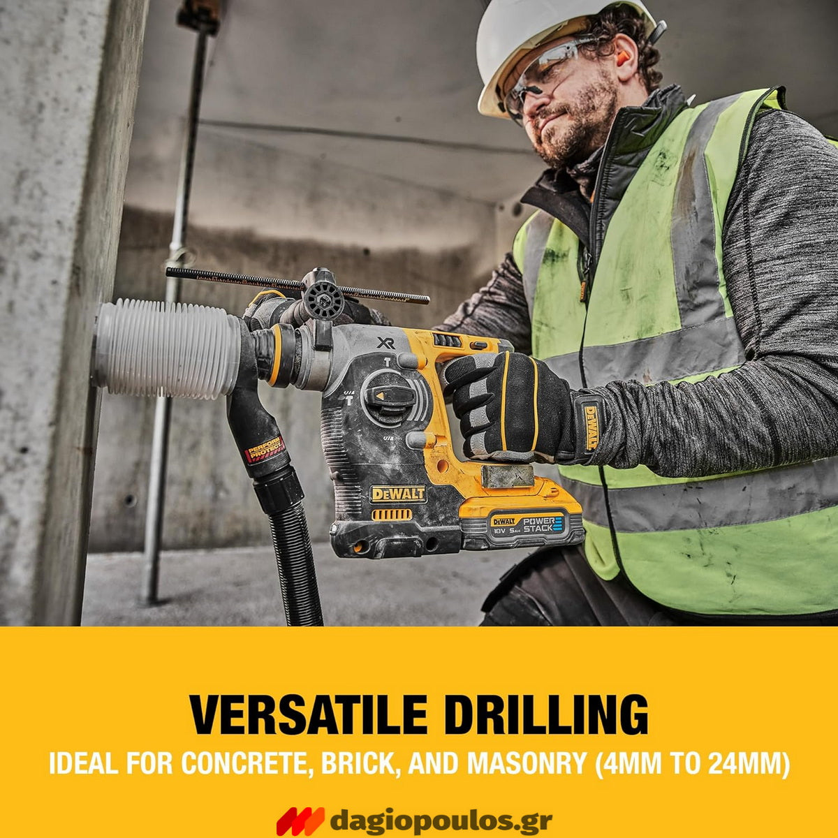 DeWalt DCH273N-XJ SDS Plus Brushless Σκαπτικό Περιστροφικό Πνευματικό Πιστολέτο 18V Li-Ion SOLO