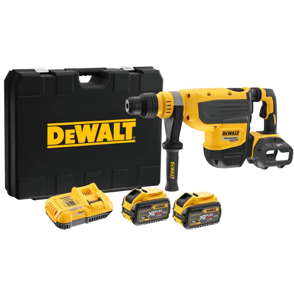 DeWalt DCH735X2 SDS Max Brushless Πνευματικό Πιστολέτο Μπαταρίας 54V Με 2 Μπαταρίες 9.0Ah & Βαλίτσα