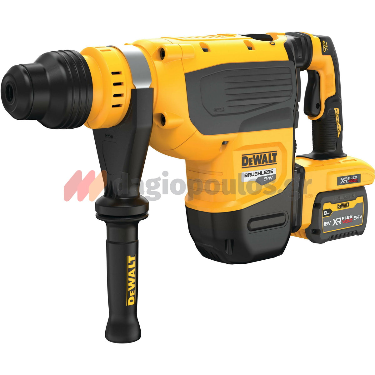 DeWalt DCH735X2 SDS Max Brushless Πνευματικό Πιστολέτο Μπαταρίας 54V Με 2 Μπαταρίες 9.0Ah & Βαλίτσα