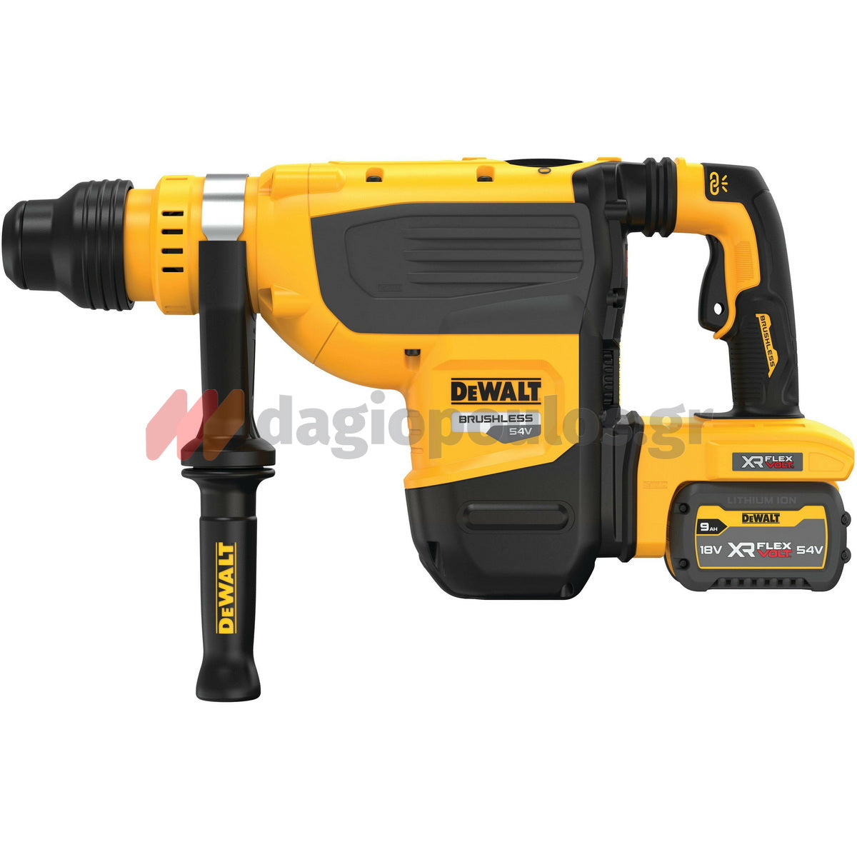 DeWalt DCH735X2 SDS Max Brushless Πνευματικό Πιστολέτο Μπαταρίας 54V Με 2 Μπαταρίες 9.0Ah & Βαλίτσα