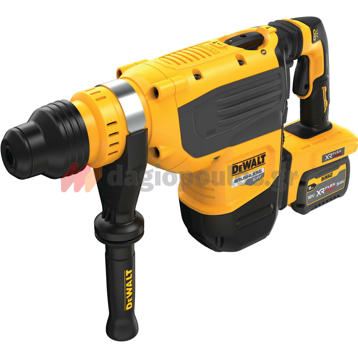 DeWalt DCH735X2 SDS Max Brushless Πνευματικό Πιστολέτο Μπαταρίας 54V Με 2 Μπαταρίες 9.0Ah & Βαλίτσα
