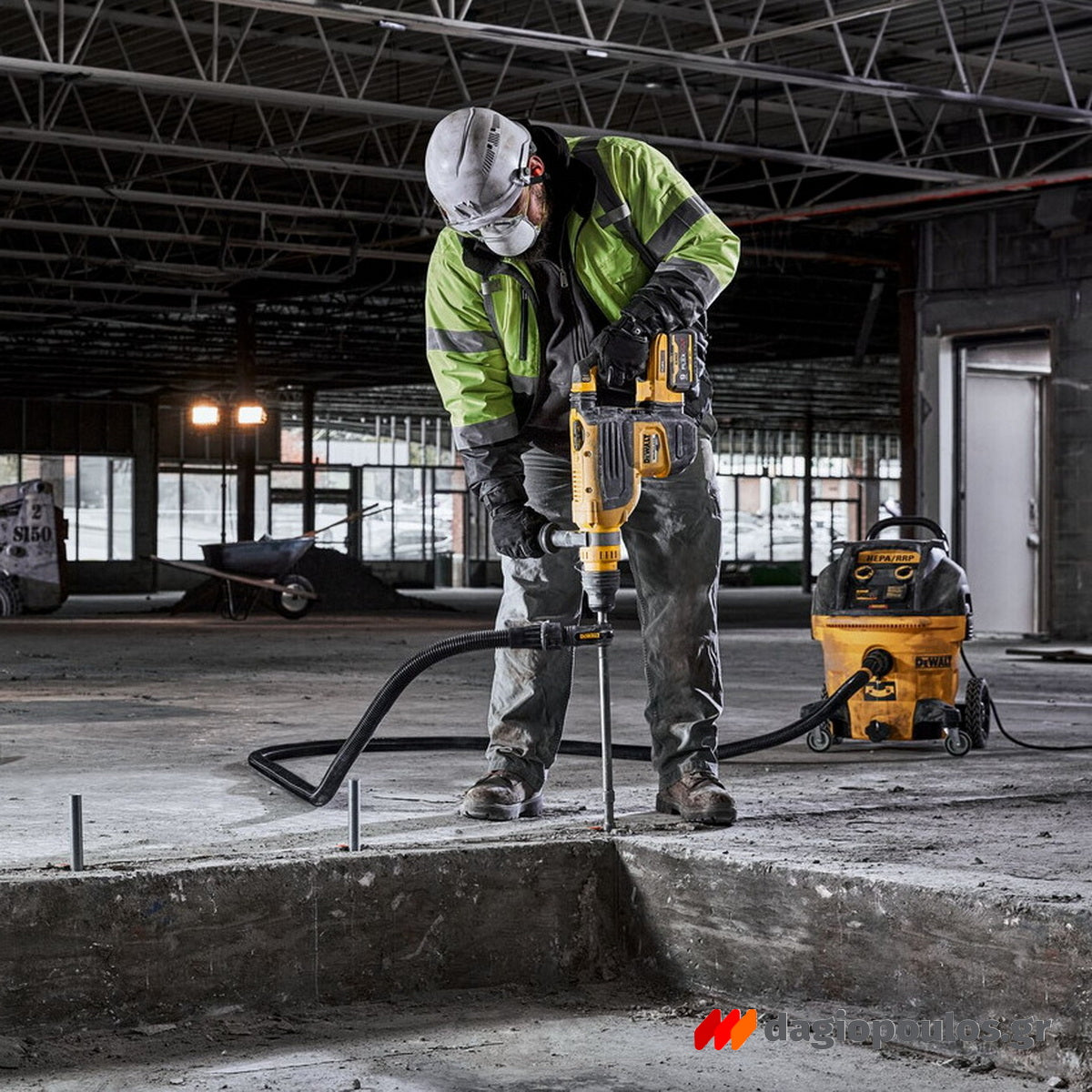 DeWalt DCH735X2 SDS Max Brushless Πνευματικό Πιστολέτο Μπαταρίας 54V Με 2 Μπαταρίες 9.0Ah & Βαλίτσα