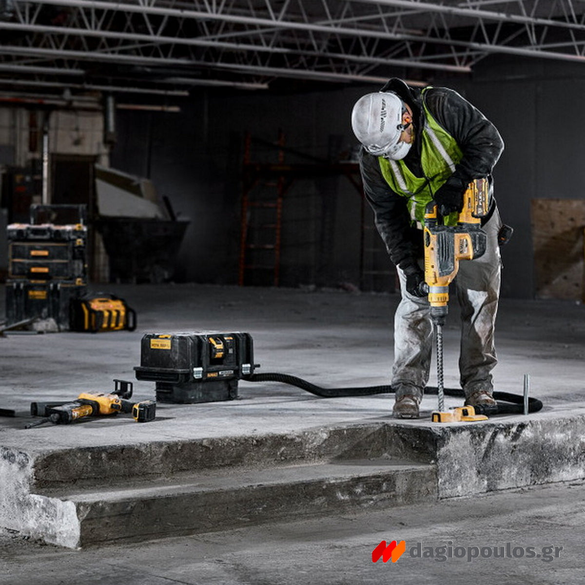 DeWalt DCH735X2 SDS Max Brushless Πνευματικό Πιστολέτο Μπαταρίας 54V Με 2 Μπαταρίες 9.0Ah & Βαλίτσα