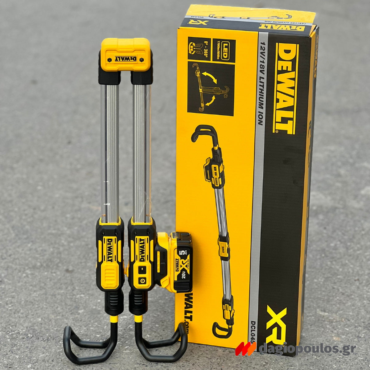 DeWalt DCL045-XJ Προβολέας Εργασίας - Φακός Με Μπάρα 12-18V Li-Ion 1650 Lumens Solo