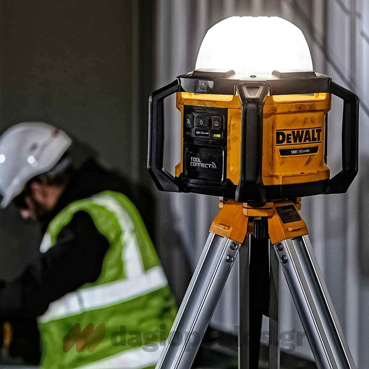 DeWalt DCL074-XJ Φορητός Προβολέας Επιθεώρησης & Εργασίας Μπαταρίας Επαναφορτιζόμενος 18V Li-Ion 360° Περιστρεφόμενος 5000 Lumens SOLO