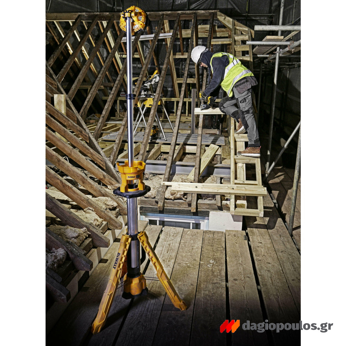 DeWalt DCL079-XJ Προβολέας Εργασίας Με Τρίποδο 18V XR Li-Ion Solo