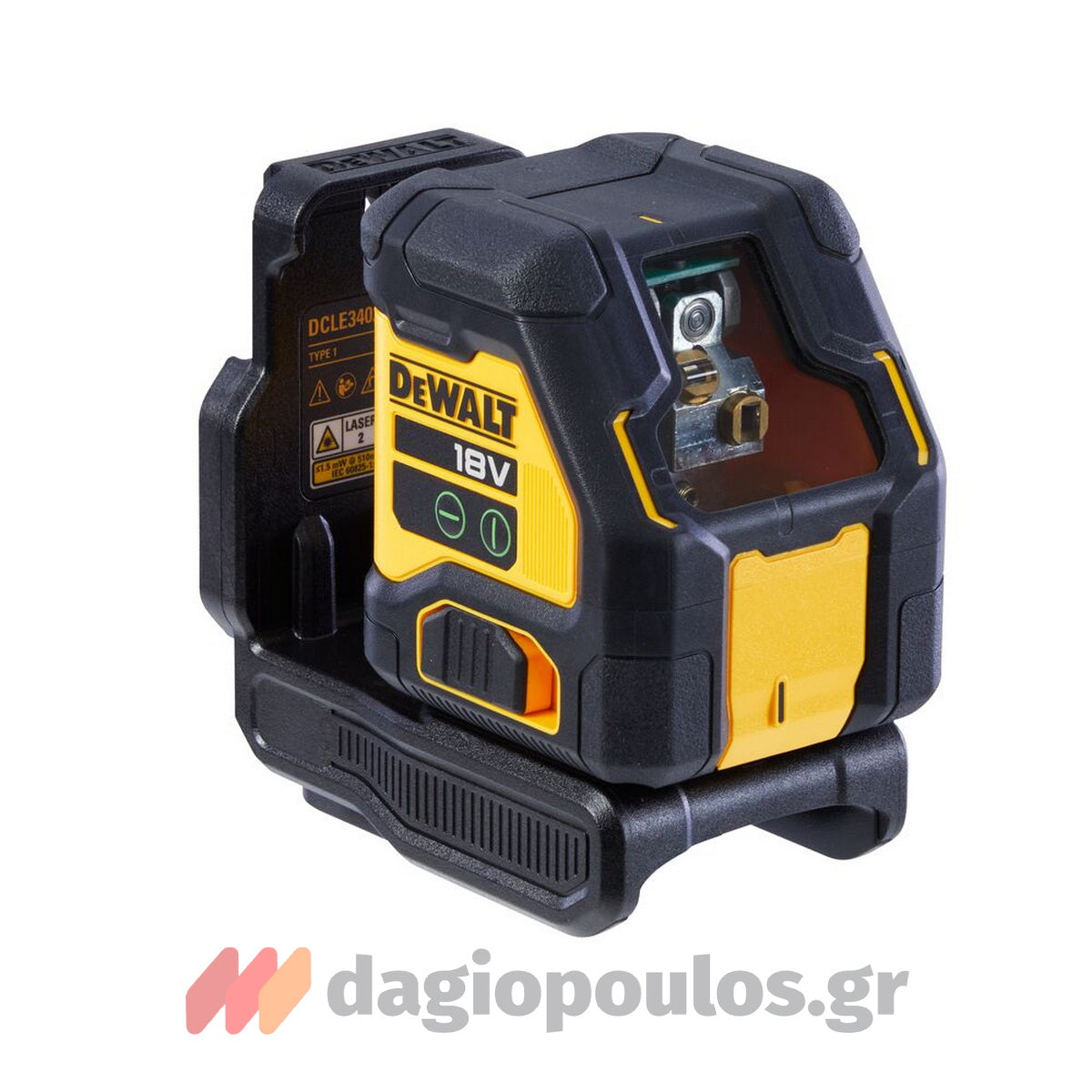 DeWalt DCLE34021D1-QW Γραμμικό Αλφάδι Laser 18V Li-Ion Πράσινης Δέσμης Με Μπαταρία 2.0Ah