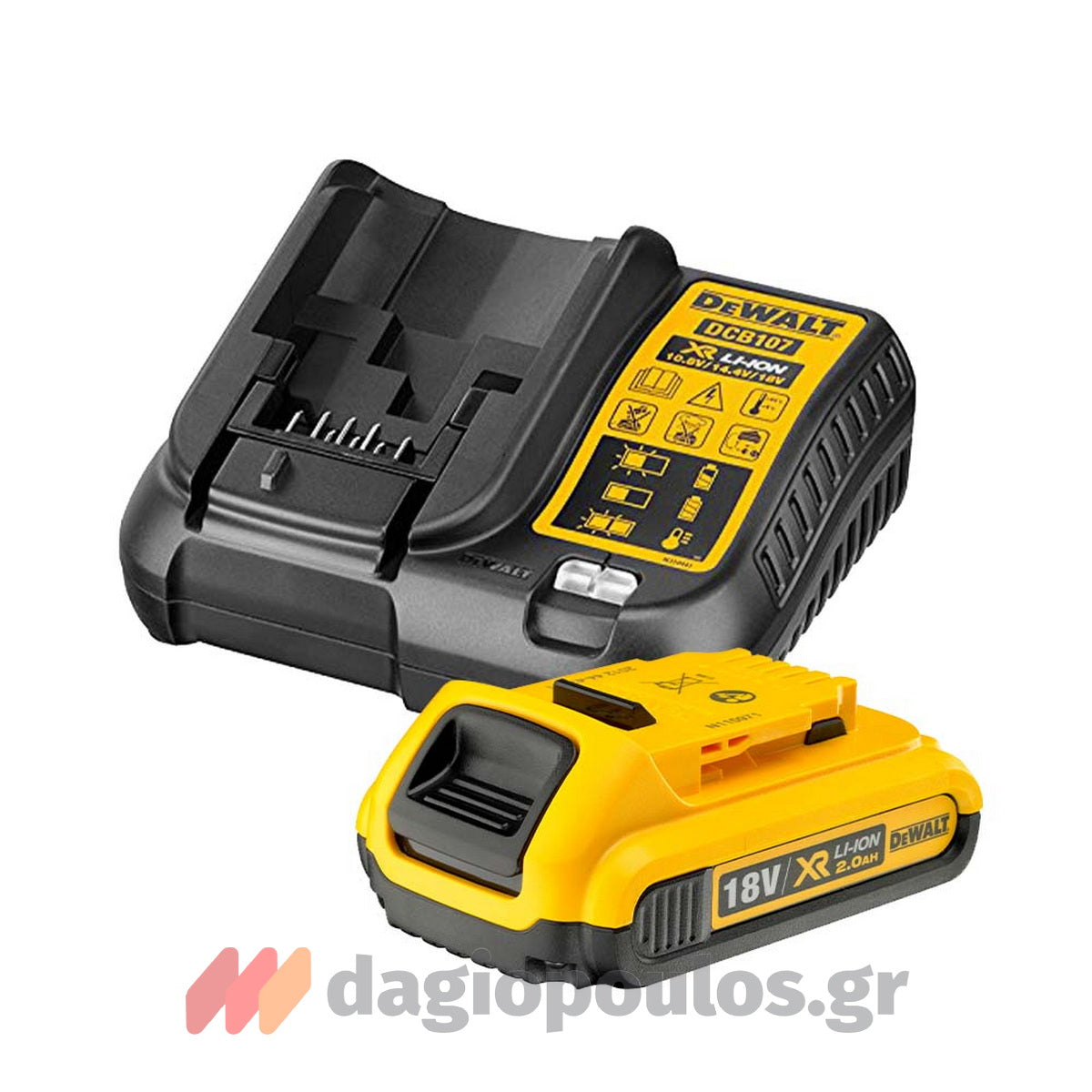 DeWalt DCLE34021D1-QW Γραμμικό Αλφάδι Laser 18V Li-Ion Πράσινης Δέσμης Με Μπαταρία 2.0Ah