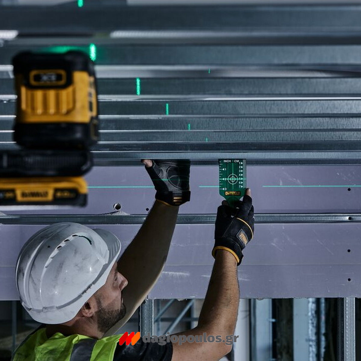 DeWalt DCLE34021N-XJ Γραμμικό Αλφάδι Laser 18V Li-Ion Πράσινης Δέσμης SOLO