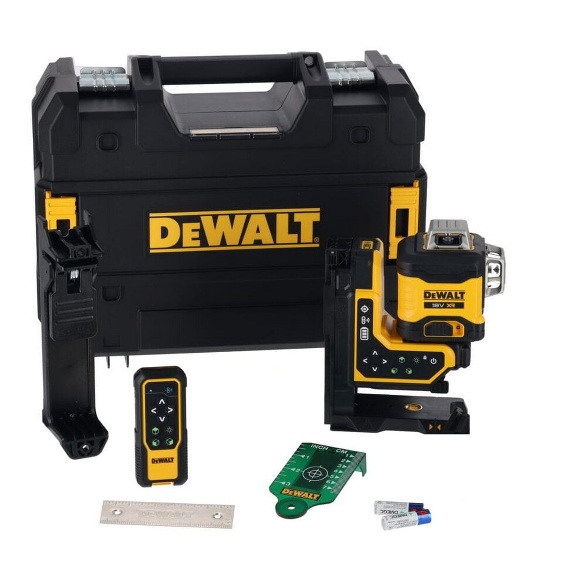 DeWalt DCLE34035D1-QW Laser Αυτορρυθμιζόμενο Με 3 Γραμμές 360 Μοίρες Πράσινης Δέσμης 18V Li-Ion XR Και Τηλεχειριστήριο