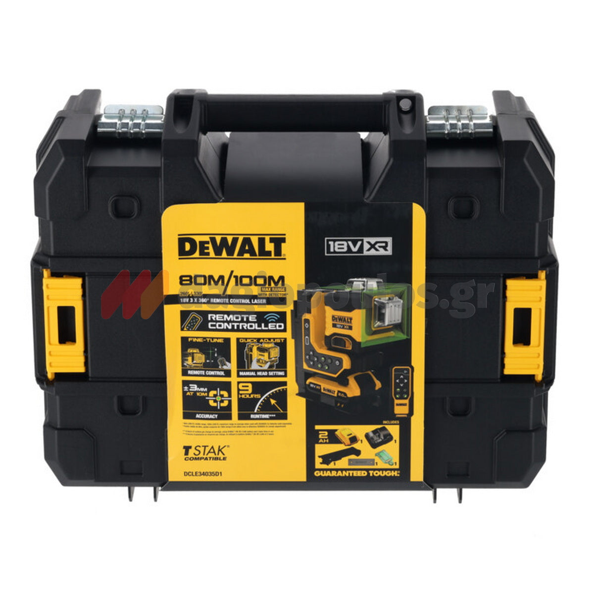 DeWalt DCLE34035B Αλφάδι Laser Πολλαπλών Γραμμών Πράσινης Δέσμης 18V Li-Ion SOLO