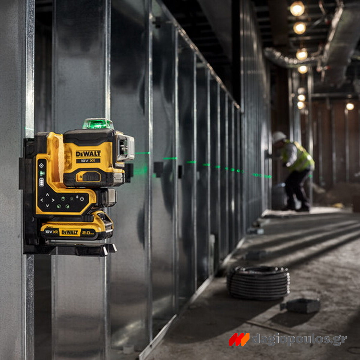 DeWalt DCLE34035B Αλφάδι Laser Πολλαπλών Γραμμών Πράσινης Δέσμης 18V Li-Ion SOLO