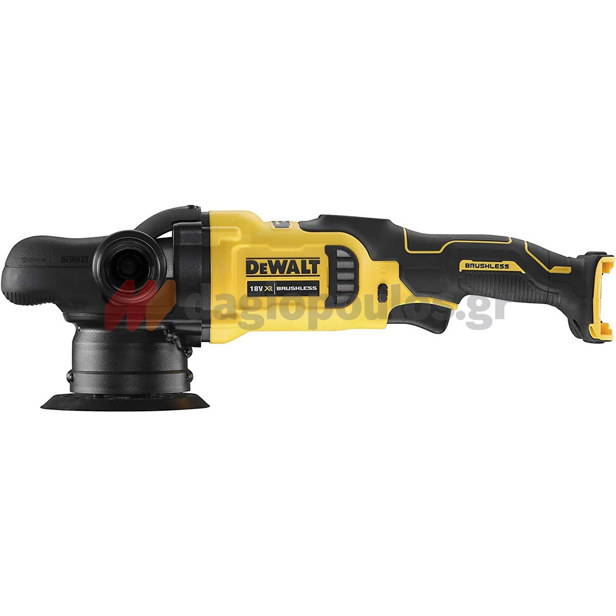 DeWalt DCM848N-XJ Brushless Αλοιφαδόρος Στιλβωτής Μπαταρίας 18V Li-Ion 125mm SOLO Ρυθμιζόμενος