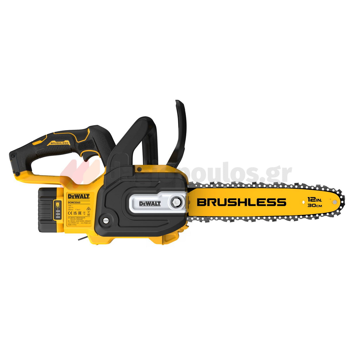 DeWalt DCMCS565N-XJ Brushless Αλυσοπρίονο Μπαταρίας 18V Li-Ion 30cm SOLO