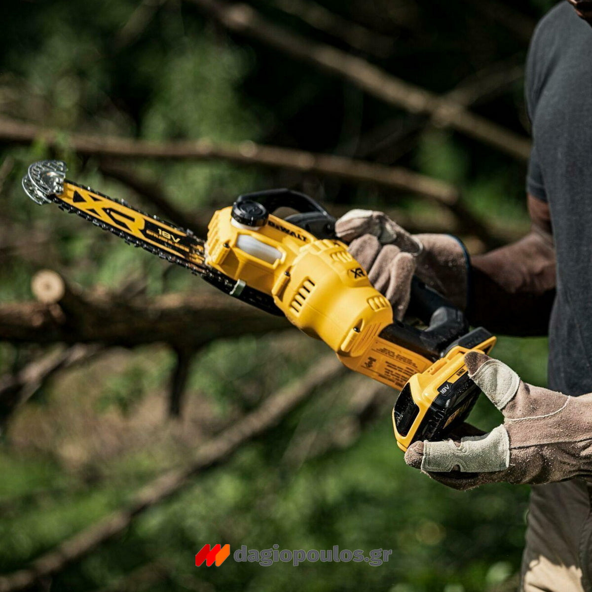 DeWalt DCMPS520P1-QW Brushless Αλυσοπρίονο Μπαταρίας 18V Li-Ion 20cm Με Μπαταρία 5.0Ah