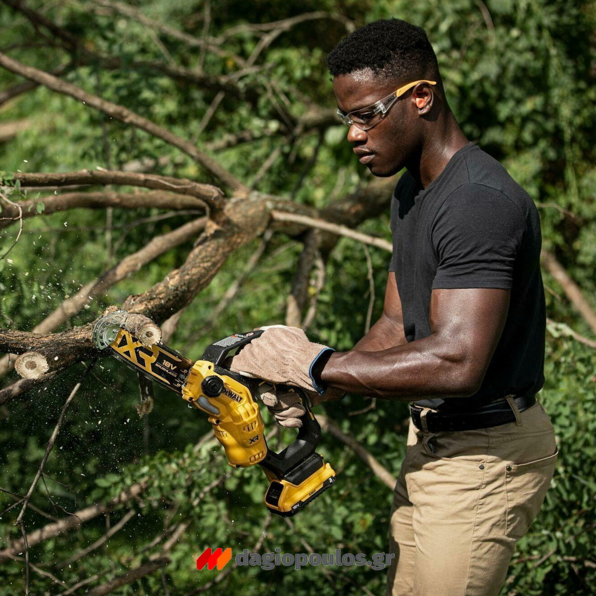 DeWalt DCMPS520P1-QW Brushless Αλυσοπρίονο Μπαταρίας 18V Li-Ion 20cm Με Μπαταρία 5.0Ah