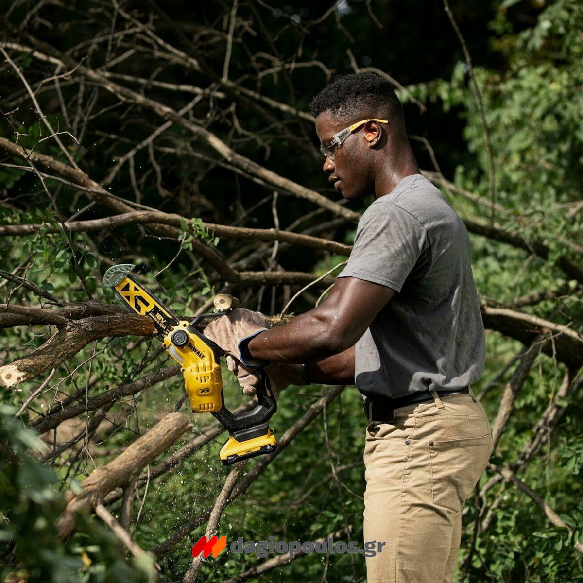 DeWalt DCMPS520P1-QW Brushless Αλυσοπρίονο Μπαταρίας 18V Li-Ion 20cm Με Μπαταρία 5.0Ah