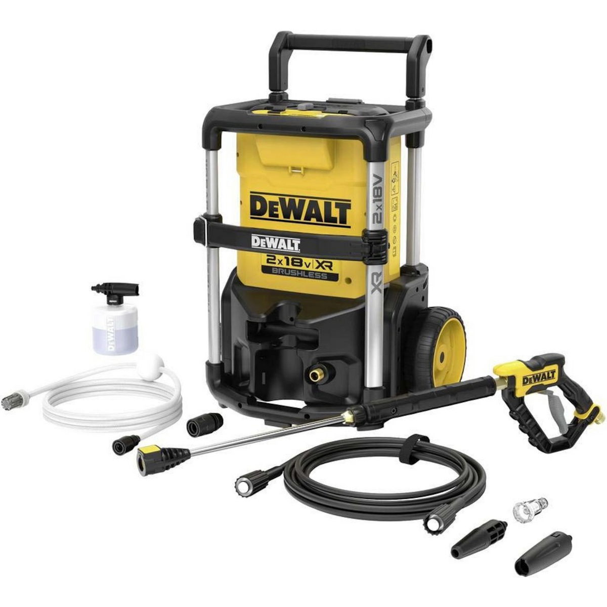 DeWalt DCMPW1600N-XJ Brushless Πλυστικό Υψηλής Πίεσης Μπαταρίας 36V (2x18V) 110Bar SOLO