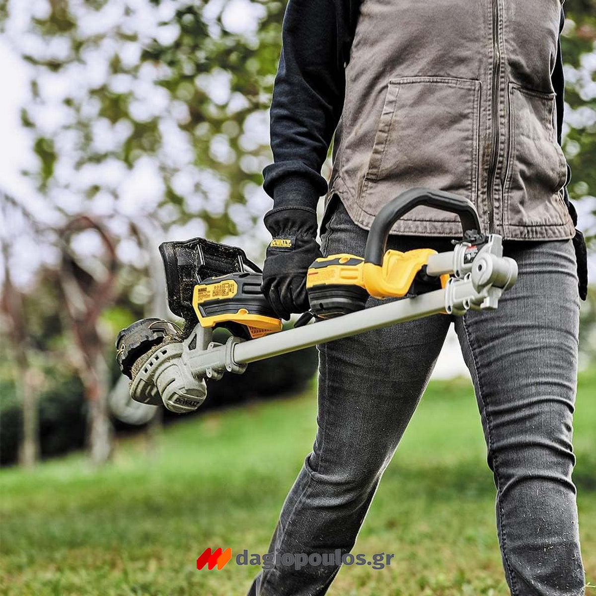 DeWalt DCMST561P1-QW Brushless Χλοοκοπτικό Μπαταρίας 18V Li-Ion Με Σπαστό Άξονα 36cm Με Μπαταρία 5.0Ah