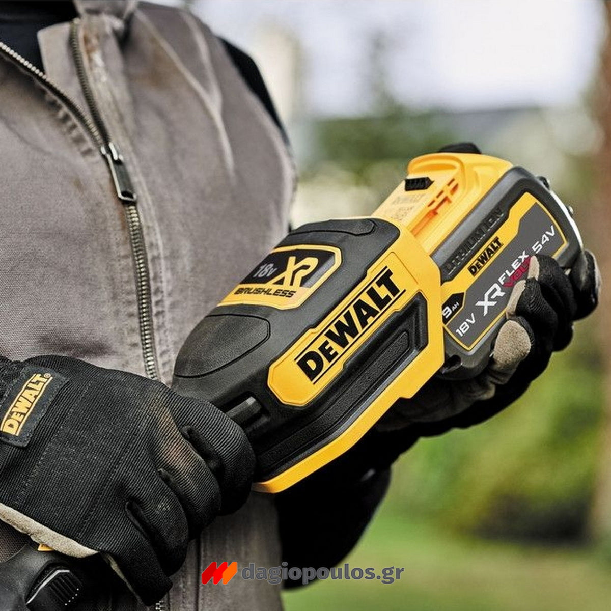 DeWalt DCMST561P1-QW Brushless Χλοοκοπτικό Μπαταρίας 18V Li-Ion Με Σπαστό Άξονα 36cm Με Μπαταρία 5.0Ah