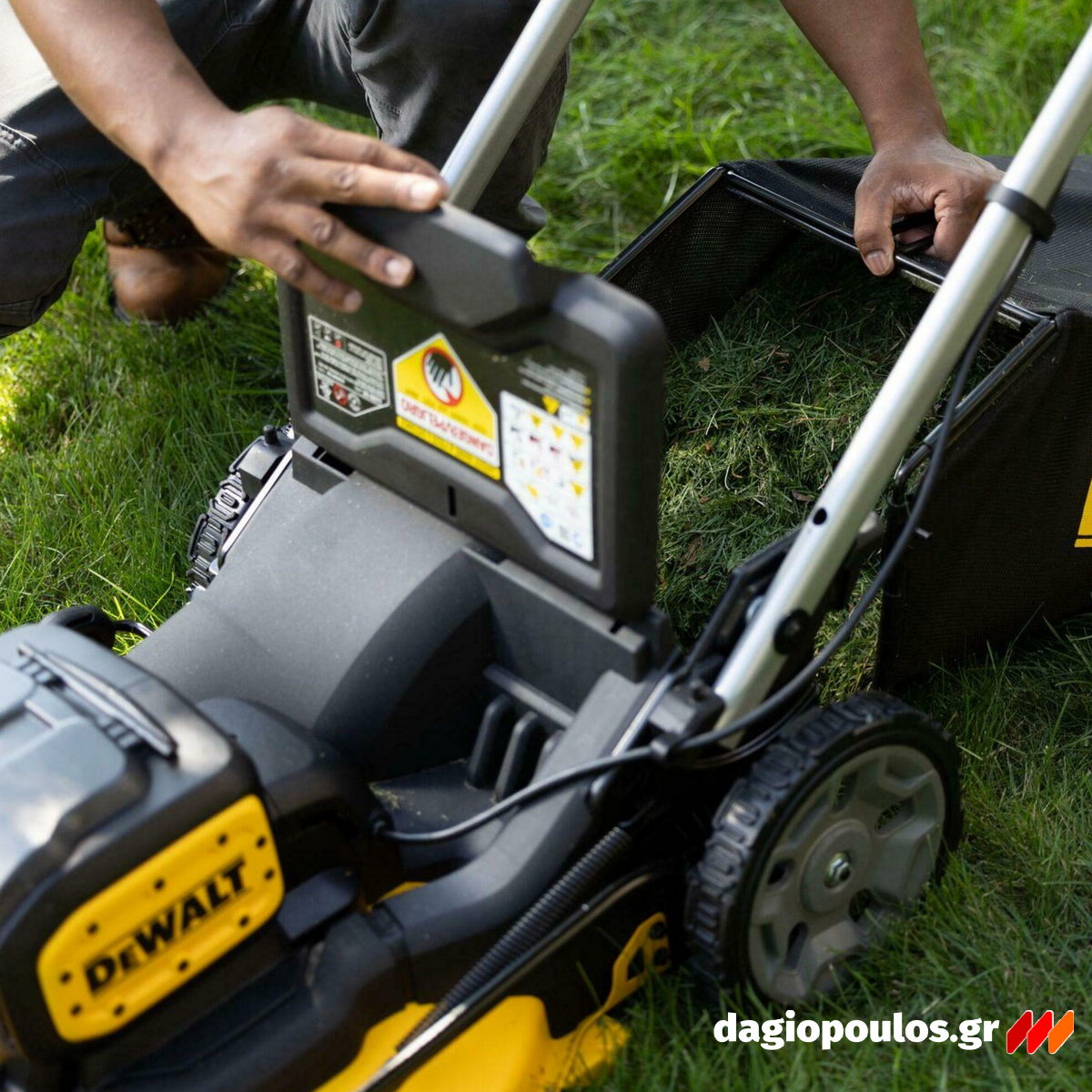 DeWalt DCMWP134W2-QW FLEXVOLT Χλοοκοπτική Μηχανή Γκαζόν Μπαταρίας 2x18V Li-Ion XR 2 Μπατ.8.0Ah - Φορτιστής